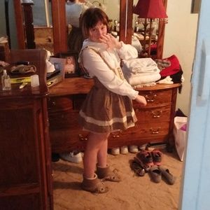 Lolita style plaid jumper top layer